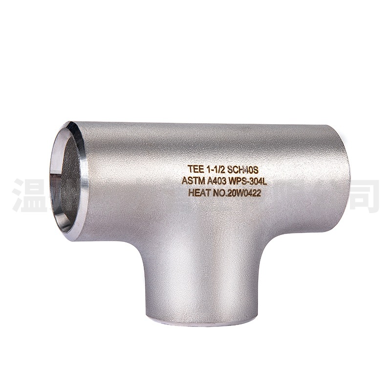 滾(gun)砂304L 316L不鏽鋼三通(tong)